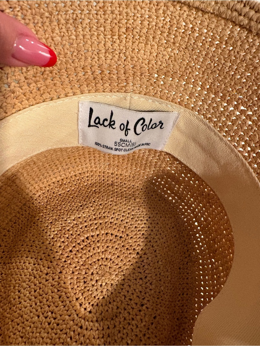 Lack Of Color Woven Straw Bucket Hat - Beige/Tan - Picture 2 of 2